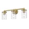Z-Lite Thayer Vanity, 3-Light, 22.5 In.W x 5.75 In.L x 8.75 In.H, Luxe Gold/Clear 742-3V-LG - alternate 8